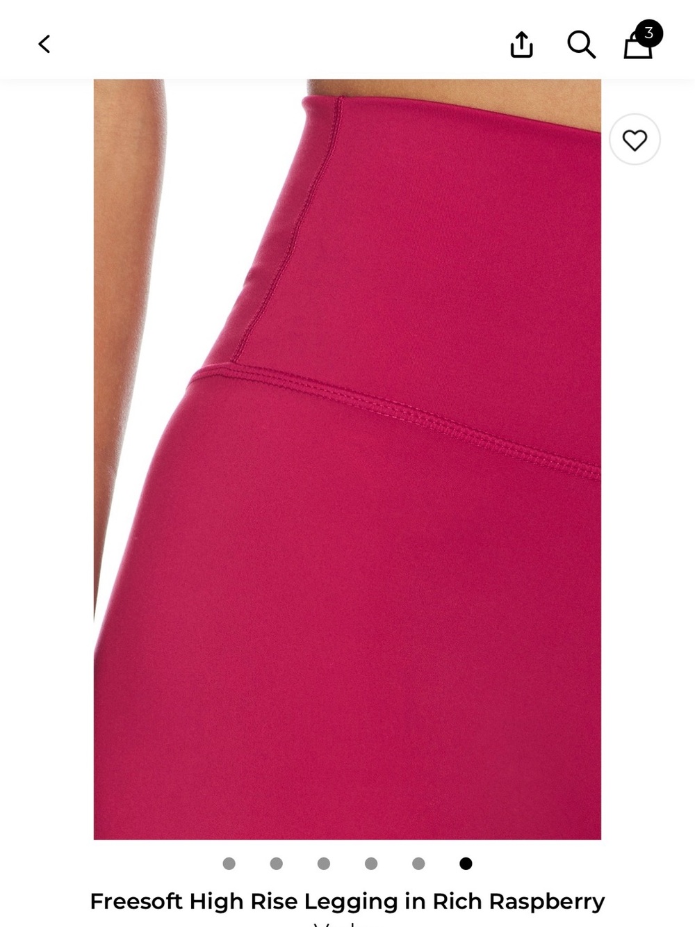 Varley Raspberry Scoop Bralette - Picture 7 of 7